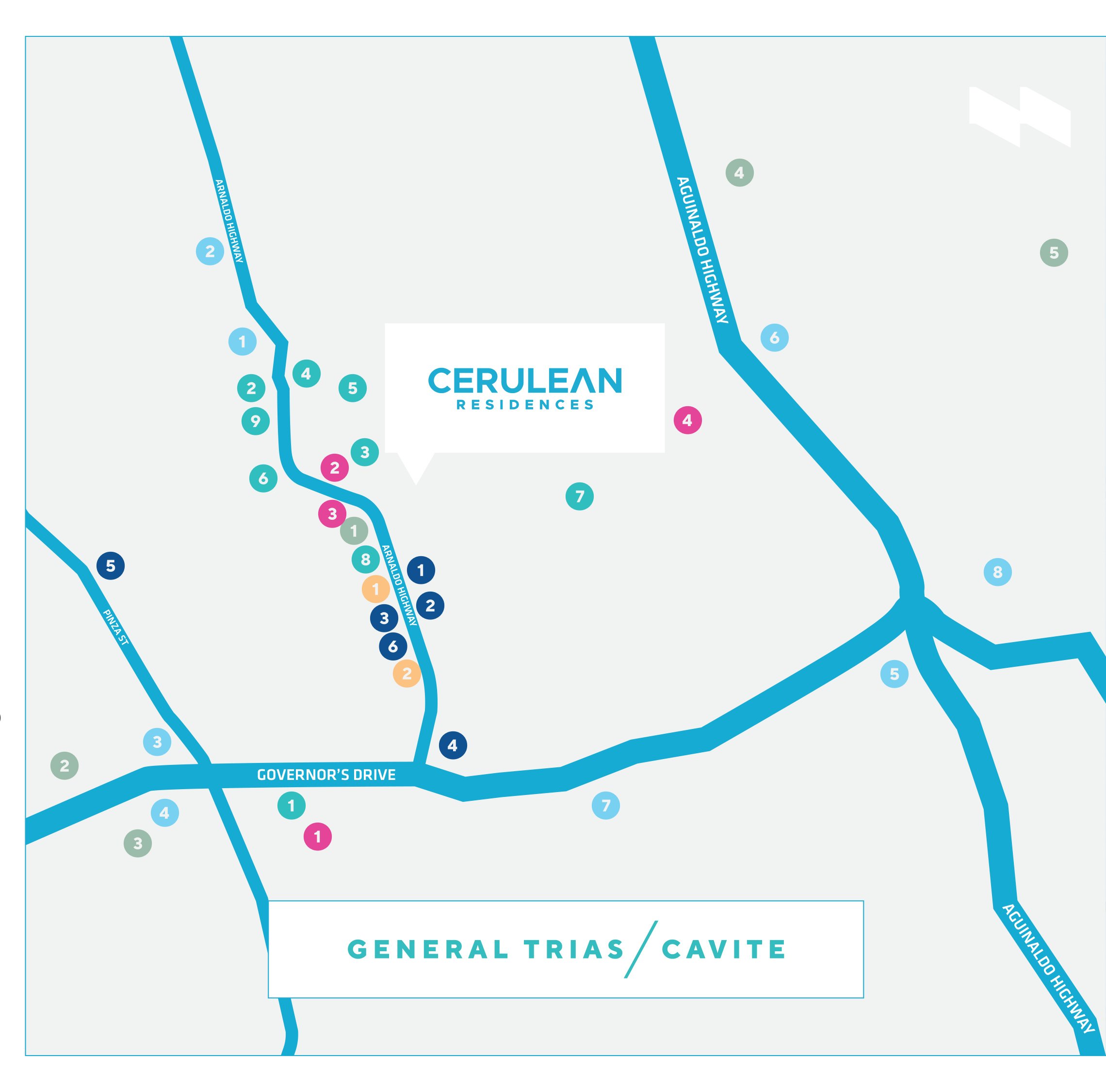 Cerulean Location Map